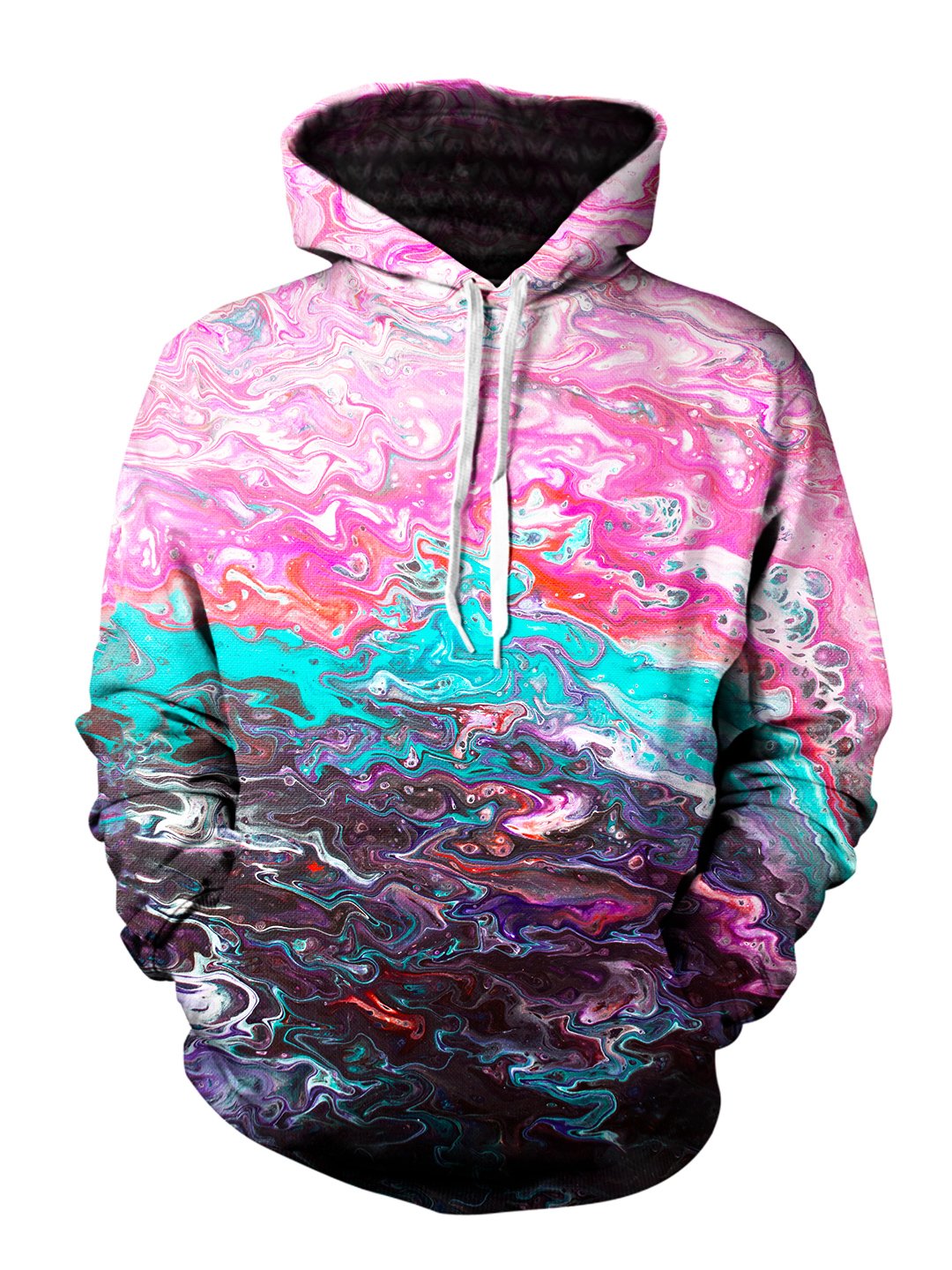 Psychedelic Marble Painting Pullover Hoodie | GratefullyDyed