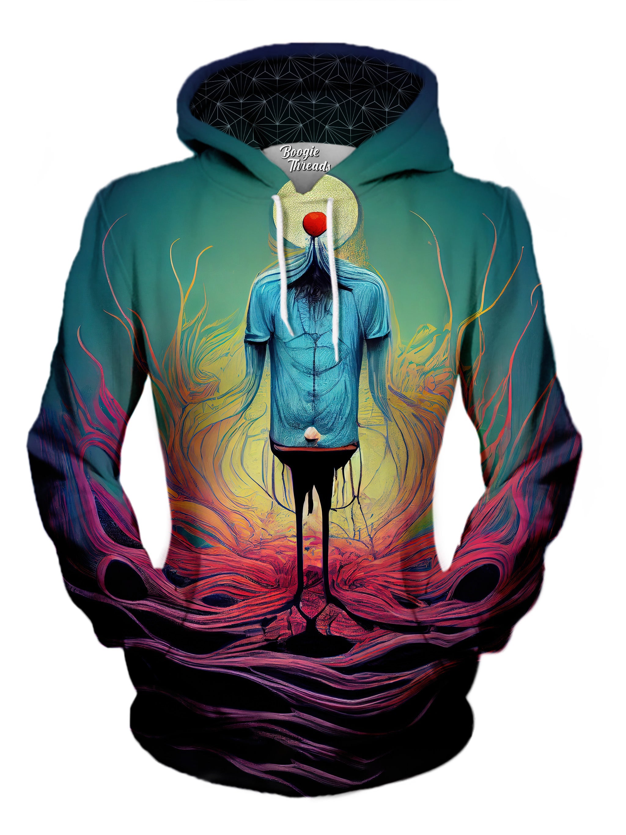 Graphic Hoodie, Ombre, Circles, Unisex Hoodie, Man, Woman, Art Style Hoodie, selling Art Wear, Festival Clothing, Unisex Clothing